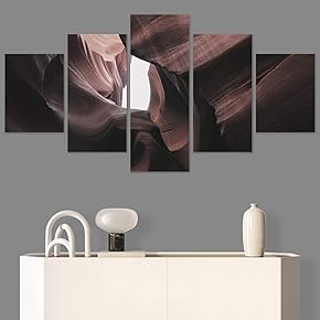 SIGNWIN 5 Panel Canvas Wall Art Modern Art...