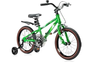 JMMD Kids Bike for Ages 4-12 Years Old Boys Girls, 14 16 18 Inch Kids Bike with Training Wheels & Kickstand, Kids Bicycle for Toddlers and Kids with Handbrake