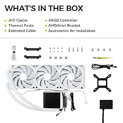 TRYX Panorama 360 ARGB White 360mm AIO 6.5'' AMOLED