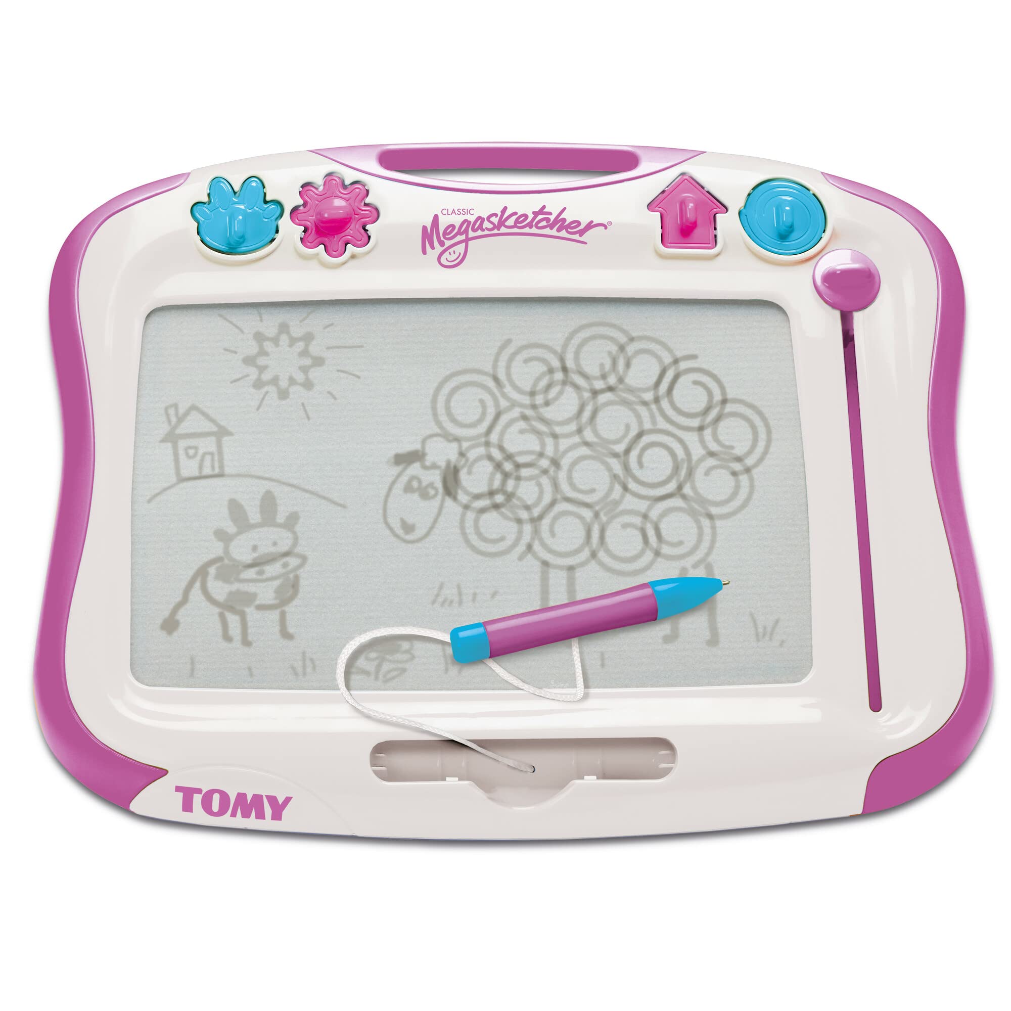 Megasketcher Tomy Games E73512 Magnetic Drawing Board, Purple