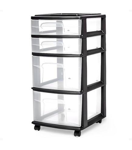 white christmas dresses Iris USA 4 Wide Drawer Storage, Organizer Unit, White Frame with Matte Soft-Pink Front Panels, Set of 1