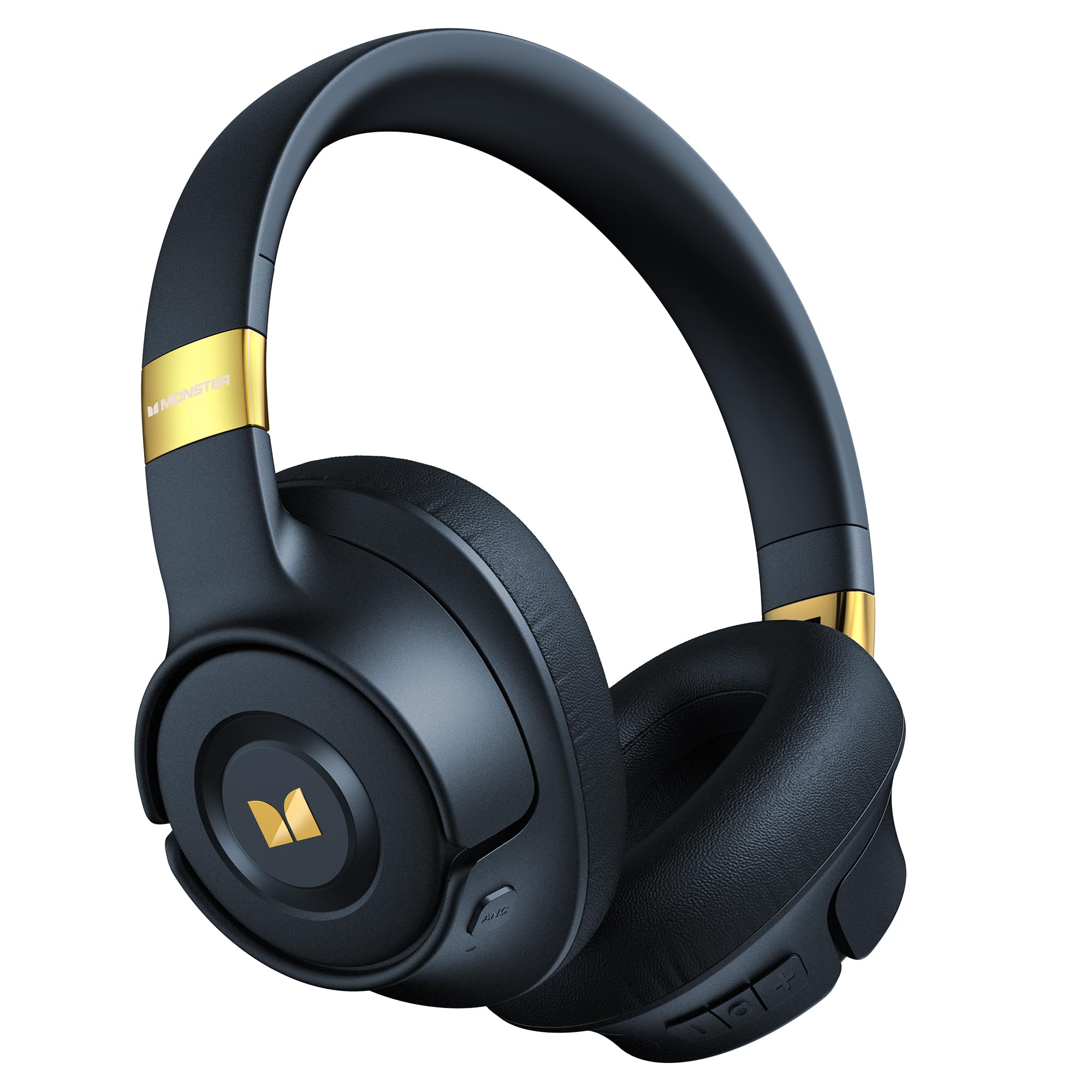 Photo 1 of Monster Persona SE ANC Active Noise Cancelling Headphones, Over Ear Bluetooth Headphones Wireless, 60H Playtime, HiFi Stereo Audio, Deep Bass, Built-in Mic, Memory Foam Ear Cups for Home (Blue)