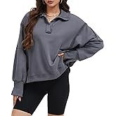 Simlakey Womens Oversized Sweatshirt Long Sleeve Button Henley Pullover Tops 2025 Fall Fashion Casual Teens Outfits