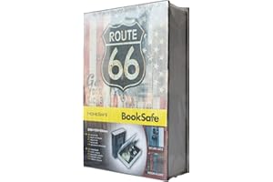 SEPOX® Diversion-Safes Portable Book-Safe Box with Key-Lock 5.6"D x 9"W x 1.6"H Hidden Safe-Book Perfect for Travel, Dorm Store Money, Jewelry, Phone and Passport