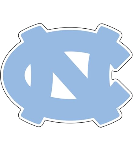 North Carolina Tar Heels Round Decal - 4x4 Inch, Officially Licensed Sports Sticker