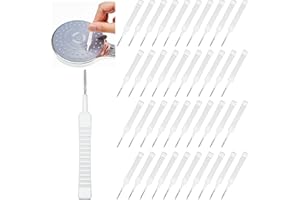Hushee 100 Pieces Shower Head Cleaning Brush Shower Head Cleaner Tool Anti Clogging Shower Nozzle Cleaning Brush Multifunctional Hole Cleaning Brush for Pore Small Nozzle Keyboard
