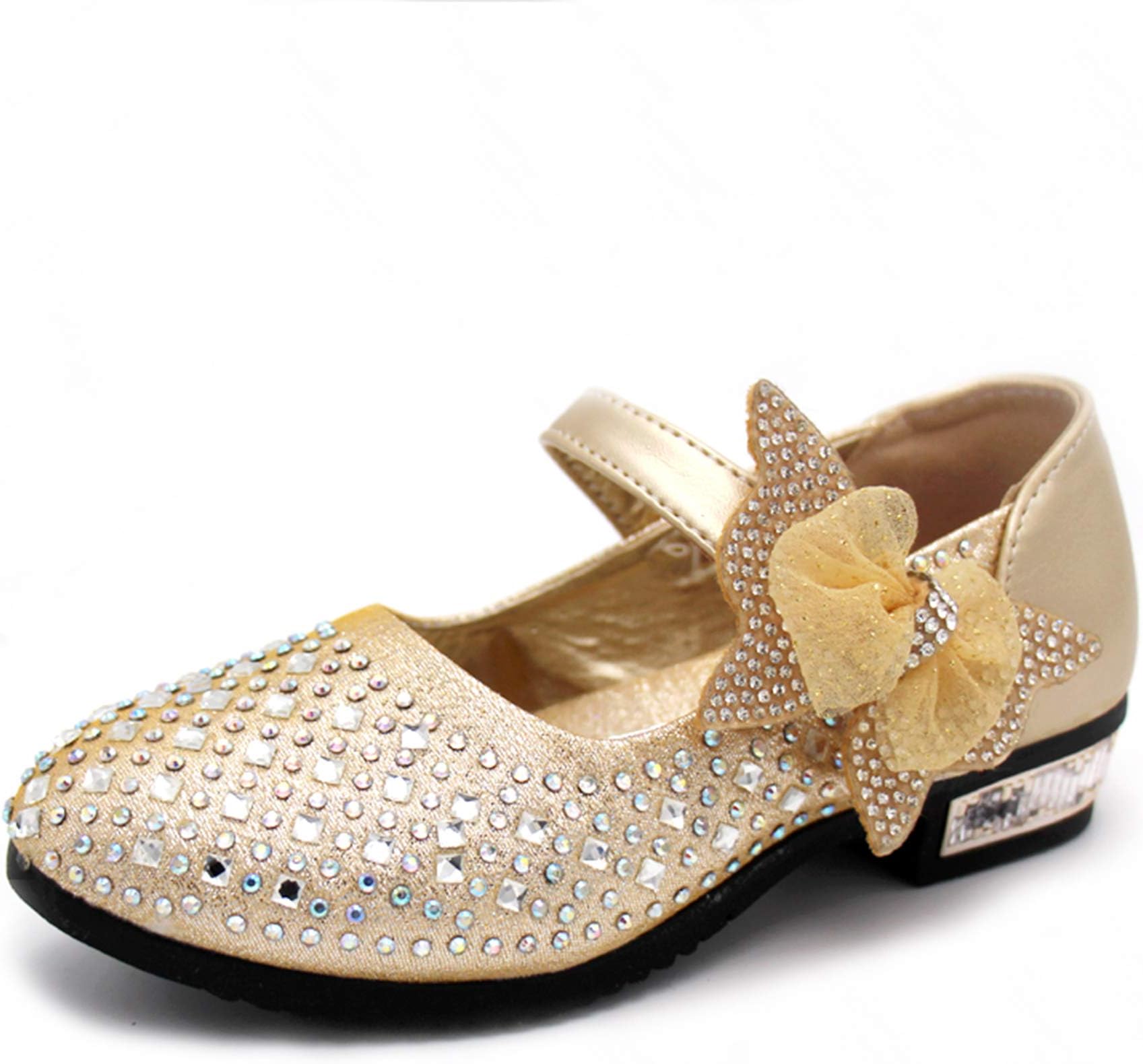 Little Girl's Adorable Sparkle Mary Jane Princess Party Dress Shoes