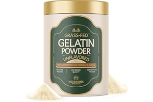 Neversink Naturals Grass Fed Gelatin Powder - Unflavored – 100% Grass-Fed Bovine Gelatin – 11g Protein – Keto & Paleo – Beef Gelatin Powder for Gummies, Bone Broth, Baking, Desserts, and Cooking