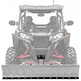 WUTIST 60" - 72" Universal UTV Switchblade Snow Plow Blade Angle Adjustable | Steel Powder Coated Gray+Black