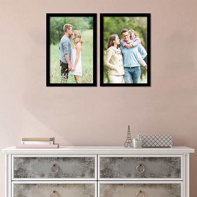 Buy A4 Document Photo Frame set of 2 Black Photo Frames for Home and