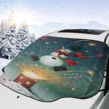 Buon Natale 118.Dem Boswell Pupazzo Di Neve Invernale Buon Natale Copertura Parabrezza Per Auto Protezione Paralumi Per Vetri