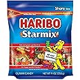 HARIBO Gummi Candy, Starmix Gummy Candy, 9 Ounce Resealable Share Size Stand Up Bag, Delicious Soft & Chewy Sweet Snacks, Assorted Fruity Flavors