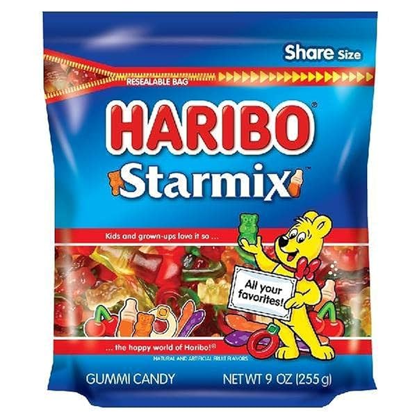 HARIBO GUMMI CANDY, STARMIX GUMMY CANDY, 9 OUNCE...