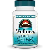 Source Naturals Wellness Oil of Oregano - Standardized to 70% Carvacrol - 60 Vegetarian Capsules