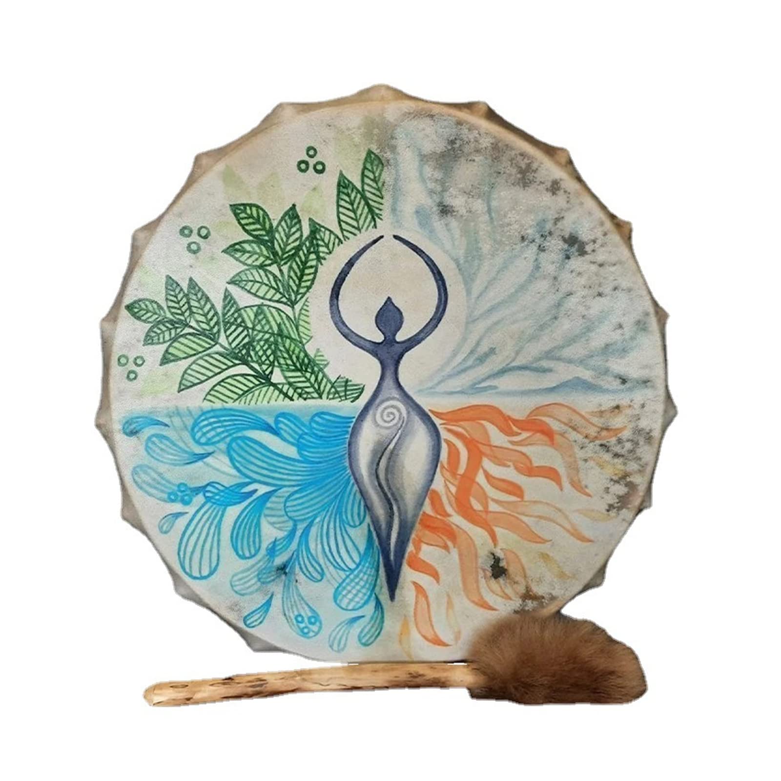 FIRLAR Shaman Drum,10 Inch Shaman Hand Drum With