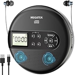 MEGATEK Portable CD Player with Dual Stereo