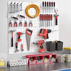 Peg board,Pegboard 32"*32",White Pegboard 4pcs and