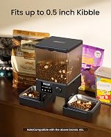 oneisall 5L Automatic Cat Feeder with App Control 5G/2.4G WiFi for 2 Cats view 7