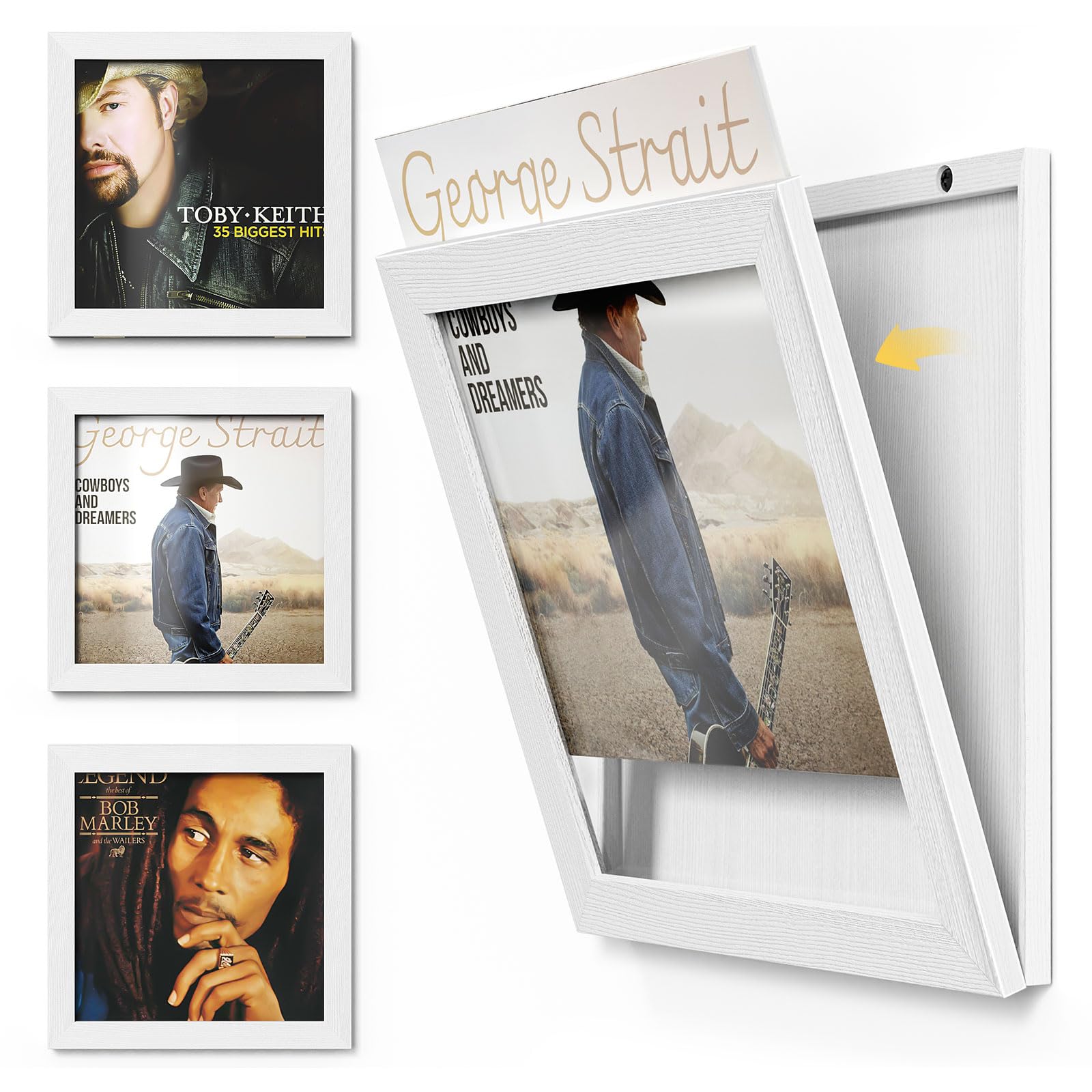 Emfogo Record Frame, 3-Pack Album Frames for