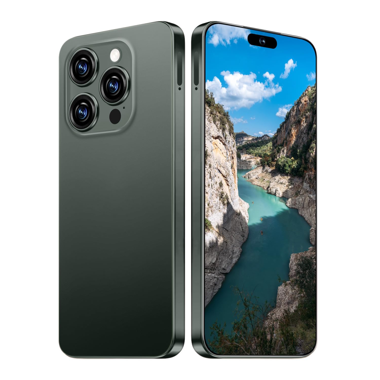 Photo 1 of KURSARKEE I16 PROMAX Unlocked Phone,6.99" HD Screen The Phone,8+256GB with 128GB (Dark Green)