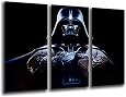 Tableau Moderne Star Wars Darth Vader En 4 Parties | Impression Sur Bois 131x62 Cm | Déco Murale Geek Cinéma Cuadros Camara