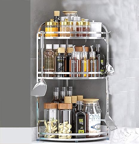 3 Tier Triangle Racks Corner Rack Spice Rack Corner Plate Rack