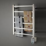 Luxrmoon Large Wall Mounted Towel Warmer,Stainless Steel Bathroom Towel Shelf Towel Drying Rack(110-120V)