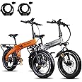 Luckeep Folding Electric Bike for Adults 1500W Peak Motor,30/28MPH 60 Miles,720WH Battery 20" x 4.0" Fat Tire Foldable Ebike Commute with NFC/Anti-Theft/Hydraulic Brakes,UL Certified Electric Bicycle