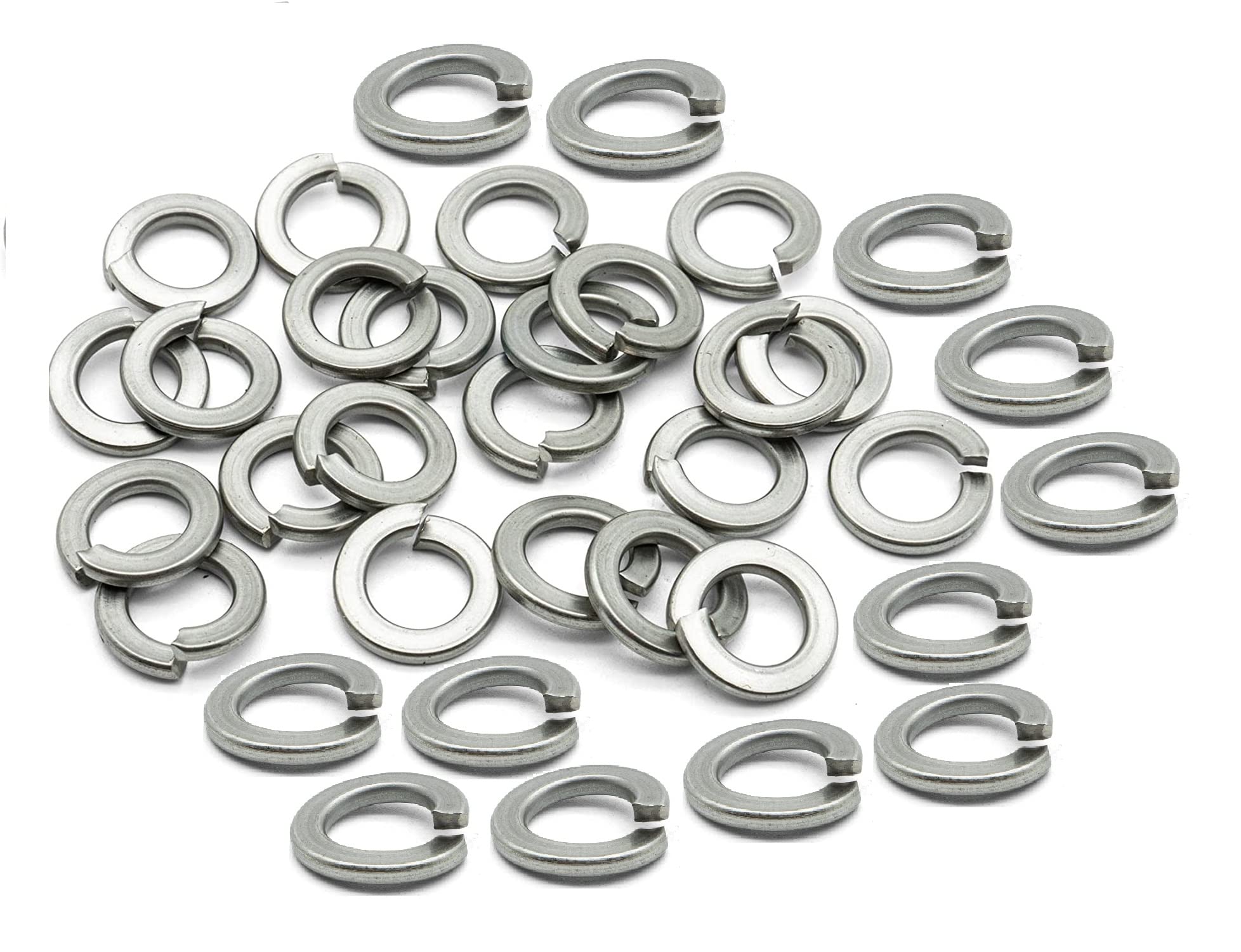 TERF® M8 Rectangular Section Spring Washer M8 (8mm) Steel Split Lock Spring Washer - Pack of 100