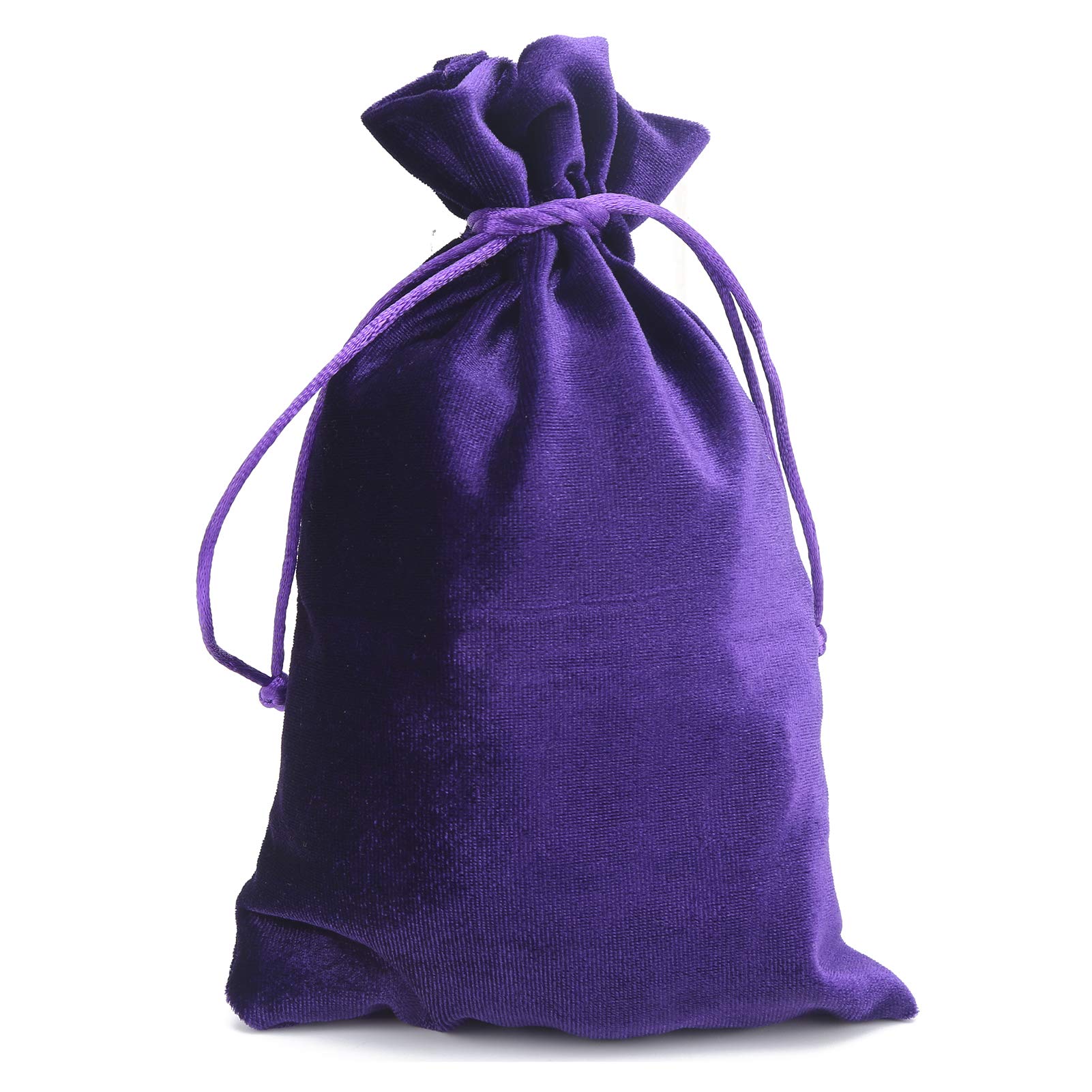 Velvet Tarot Bag - Tarot Card Storage Bag & Dice Bag, Drawstring Storage Pouch for Playing Cards Rider Waite Tarot Deck Oracle Cards Jewelry Coins Accessory Travel Gift Bag(Purple)
