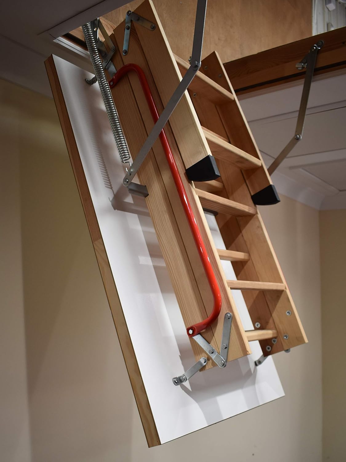 Super Saturday Deluxe Wooden Loft Ladder With Twin Handrails Frame 1100