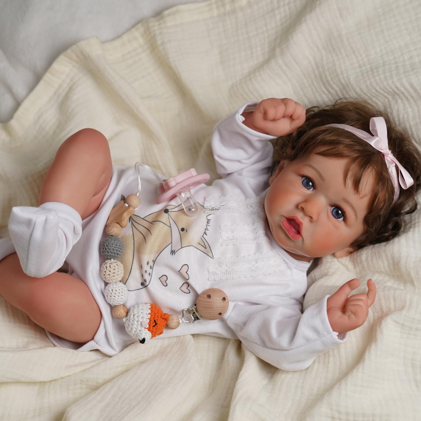 BABESIDE Baby Dolls Girl – 20 Inch Lifelike Handmade Silicone Baby Doll, Real Life Baby Doll with Accessories, Gift for Girls Age 3+ Pretend Play & Collection