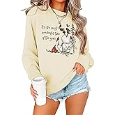 OUNAR Christmas Sweatshirts For Women Merry Christmas Shirt Snowman Crewneck Long Sleeve Lightweight Xmas Holiday Tops