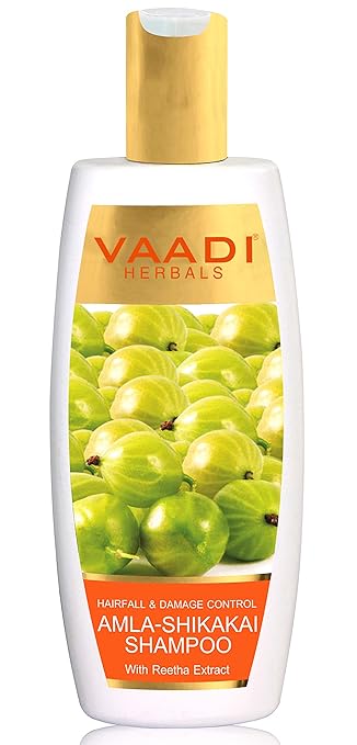 Vaadi Herbals Hairfall And Damage Control Amla Shikakai Shampoo, 350ml