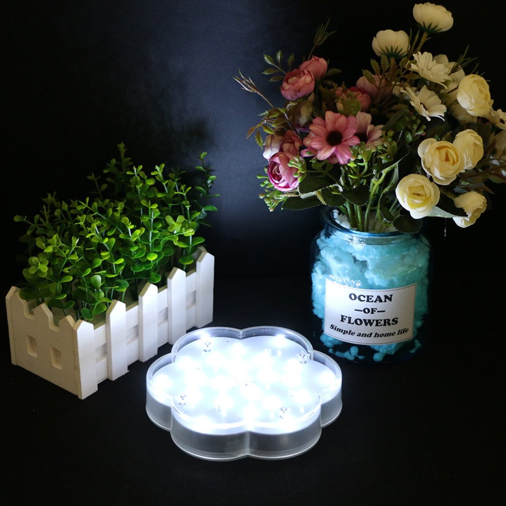 Pedestal Light Vases Table Centerpiece Decoration Battery Operated