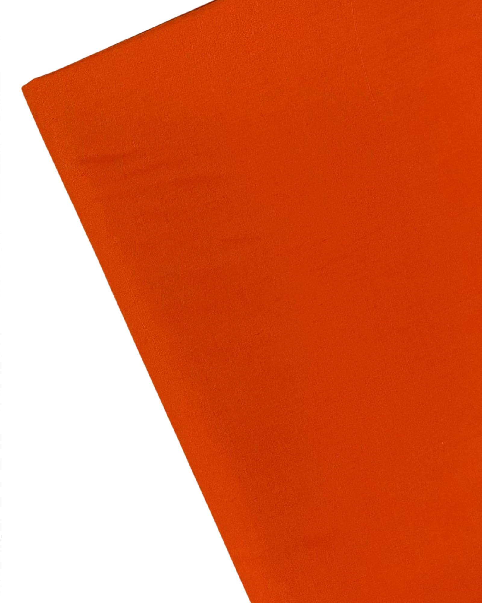 Plain Orange Fabric - 45 inch / 112 cm Wide for Dressmaking, Art & Craft, Sewing- 3 Metre — image 1