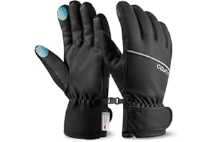 COFIT Winter Cycling Gloves for Men and Women, Thermal Touchscreen Motorcycle Gloves, Waterproof Windproof Cold Weather Glove