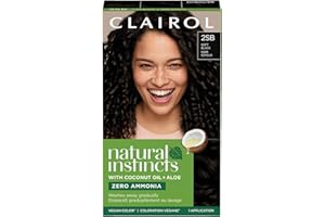 Clairol Natural Instincts Demi-Permanent Hair Dye, 2SB Soft Black Hair Color, Pack of 1