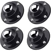 PlusRoc 4 Pack 1 Inch Self Adhesive Caster Wheels for Furniture | Stick on Appliance Rollers, Load Capacity 28LBS Per Wheel, Low Profile for Buckets Planters Cabinets Containers Trash Bins