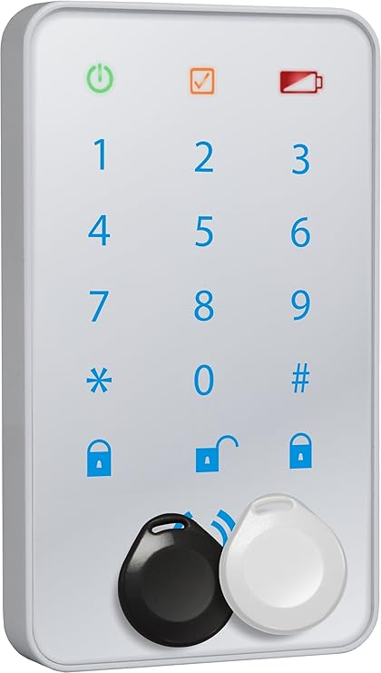 Smartwares SA78C Funk-Tastatur/Keypad & 2 NFC Tags für Alarmsysteme