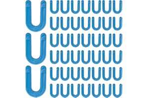 UOIENRT 500 PCS 1/16 Inch Tile Spacers, Horseshoe Shim Tile Spacers U Shape Plastic Shims Tile Spacers Leveling System (Blue)