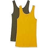 Amazon Essentials Women's Slim-Fit Tank, Pack of 2