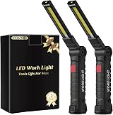 Coquimbo LED Work Light 2 Pack Rechargeable Magnetic Inspection Lamp Black