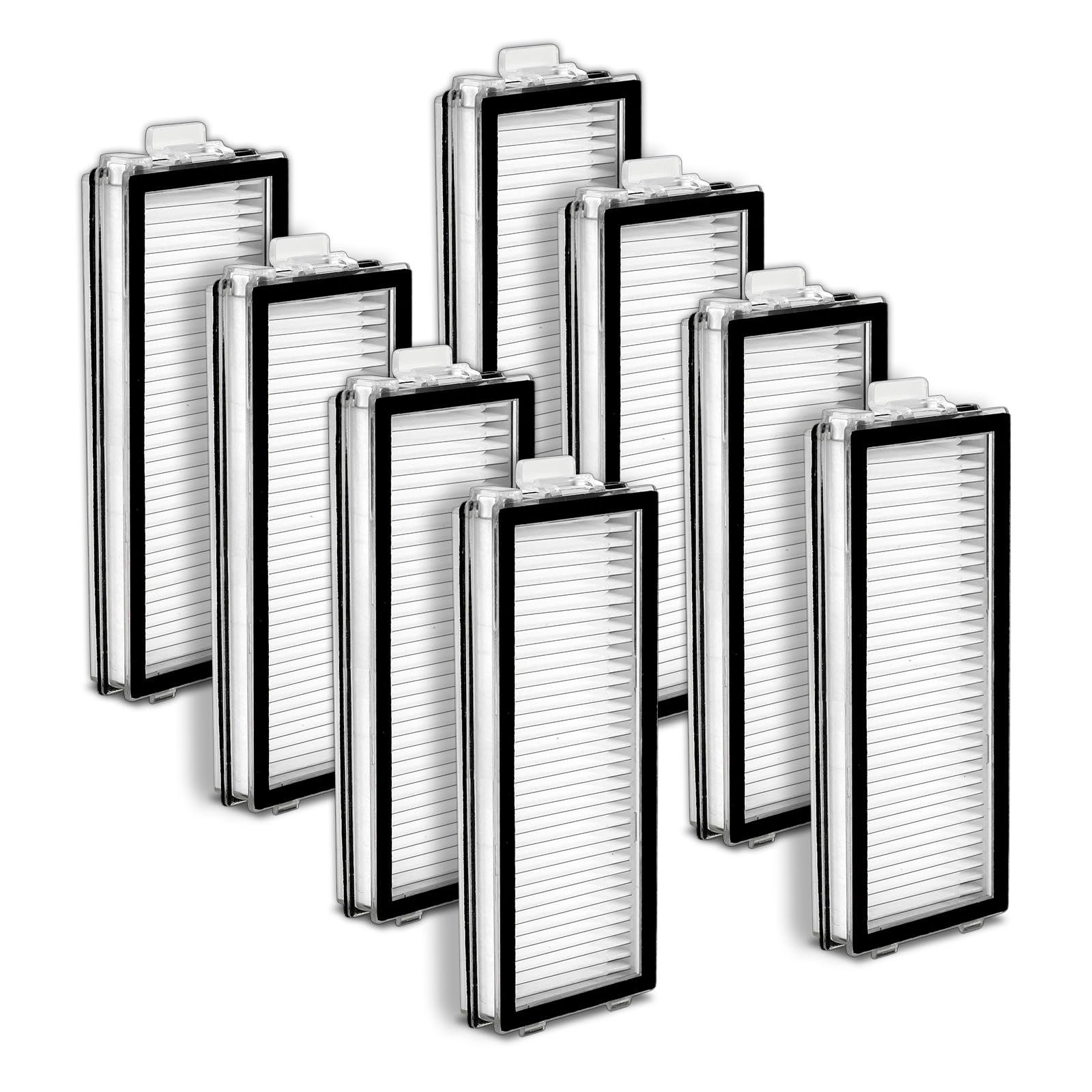 Photo 1 of (8 Pack) Q revo Master Replacement HEPA Filters for Roborock Qrevo Master, Qrevo Slim Robot Vacuum, Filters Accessories Kit, Filter Kit, Vacuum Filter, Canister Filters, Upright Filters