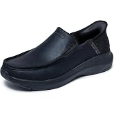 Skechers Men's Parson Oswin Loafer | Casual, Slip-ins, Relaxed Fit, Air-Cooled Memory Foam, Leather