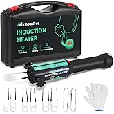Mxmoonfree Induction Heater Bolt Removal Tool, 8 Coils & Rugged Case for Nuts, Bolts & Bearings, Black, 2 Warranty, 110V (150