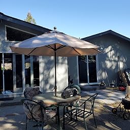 Amazon Com Mastercanopy 7 5ft Patio Umbrella Replacement Canopy Market Table Umbrella Canopy With 8 Ribs 7 5ft Beige Clothing