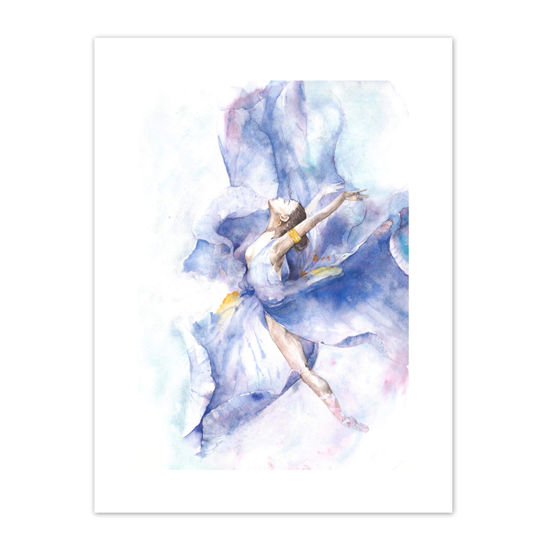 Wee Blue Coo Ballet Dancing Girl Painting Art Print Canvas Premium Wall Decor Poster