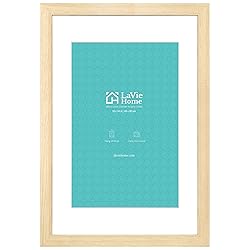LaVie Home 16x24 Picture Frame Beige Oak Wood