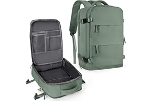 coowoz Travel Backpack For Women Men,Carry On Backpack,Hiking Backpack Waterproof Outdoor Sports Rucksack Casual Daypack Travel Essentials(Olive Green)